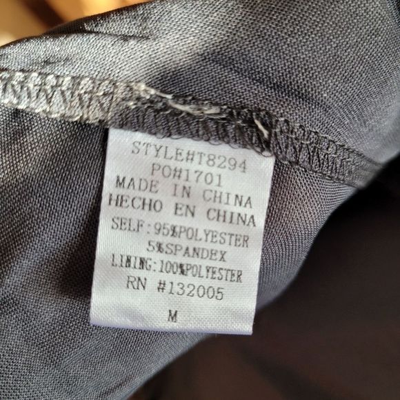 Entro Gray Ribbed Ruffle Top - Picture 5 of 6